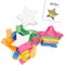 Small Rainbow Star DIY Pinata Craft Kit for Kids Birthday Party (5 in, 3 Pack)